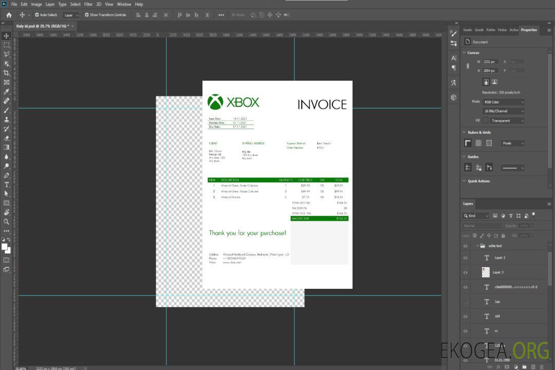 Modèle de facture Xbox aux États , Unis template Modèle de facture Xbox aux États , Unis template